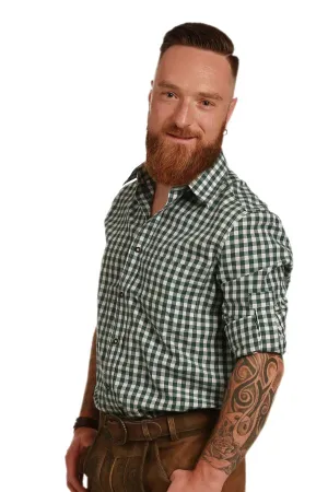 1102-1  Fuchs  Checkered Men Trachten Shirt in different colors