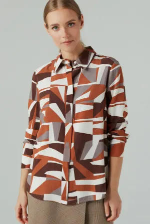 AUTHOR GEOMETRIC LONG SLEEVE SHIRT