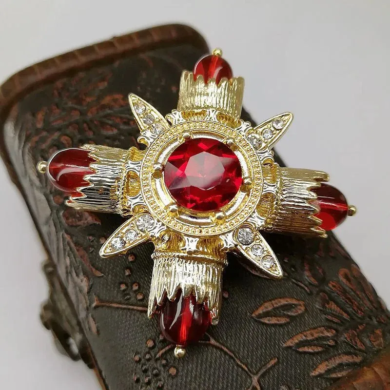 Aygül Rhinestone Brooch Pin