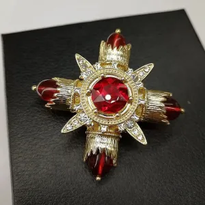 Aygül Rhinestone Brooch Pin