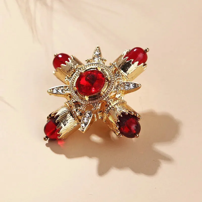 Aygül Rhinestone Brooch Pin