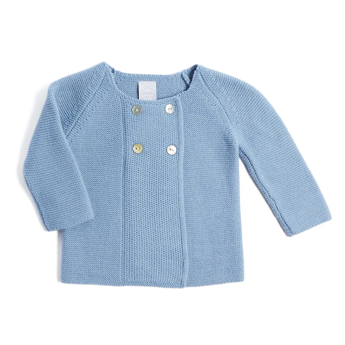 Blue Knitted Newborn Cardigan (3-12mths)