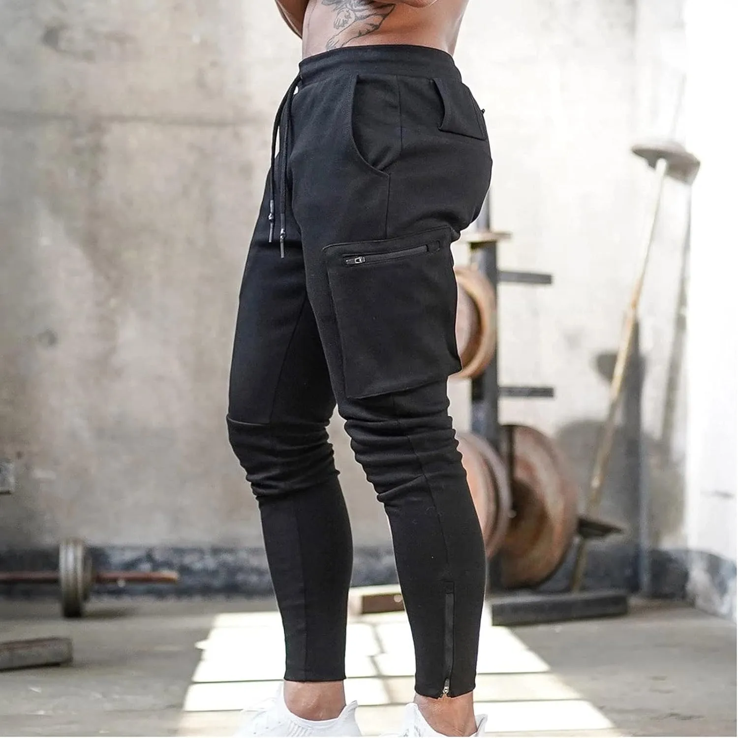 Cargo Pants for Men Relaxed Fit Comfortable Basic Pants Sport Daily Workout Pants Mens Baggy Sweatpants with Pockets