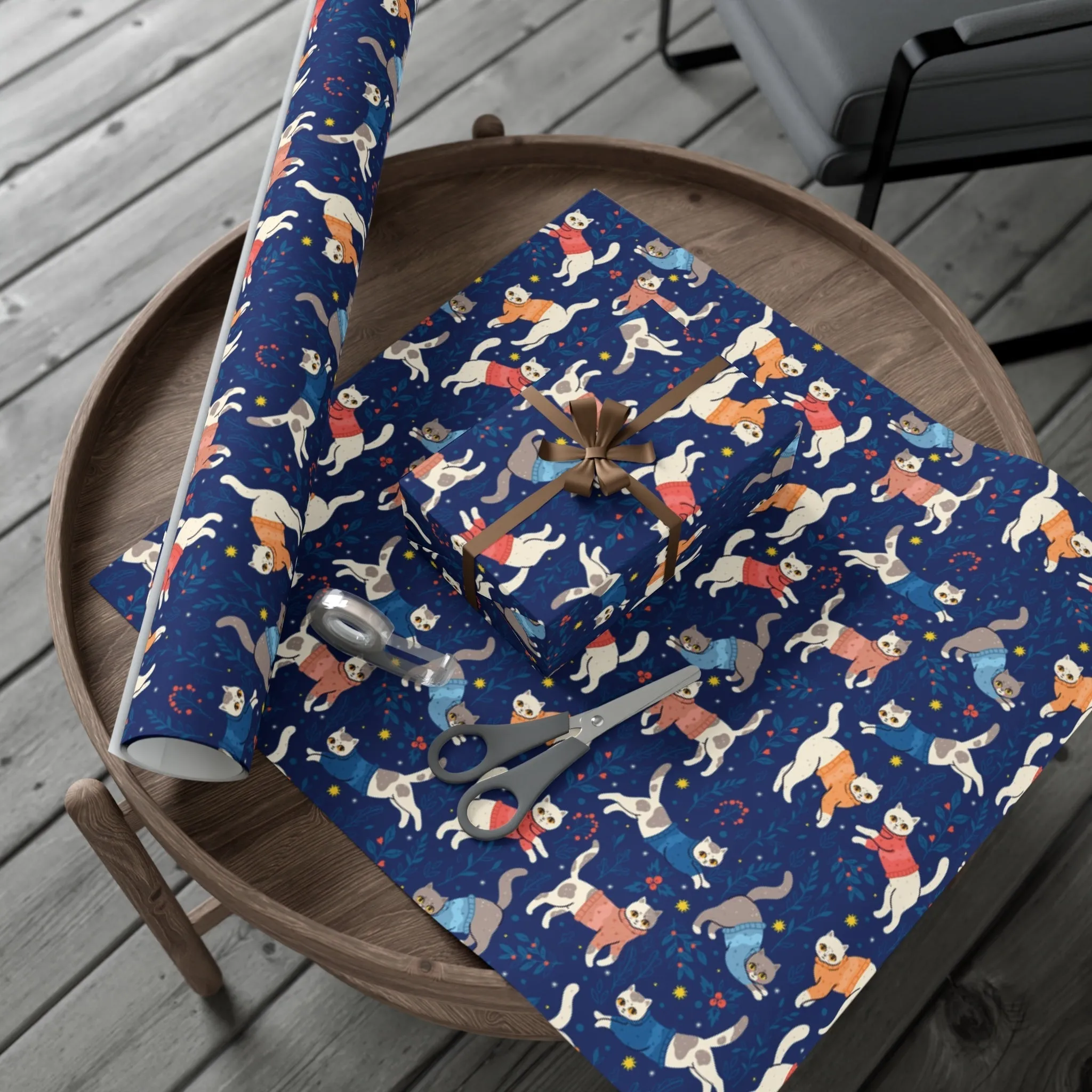 Cats in Sweaters Gift Wrap