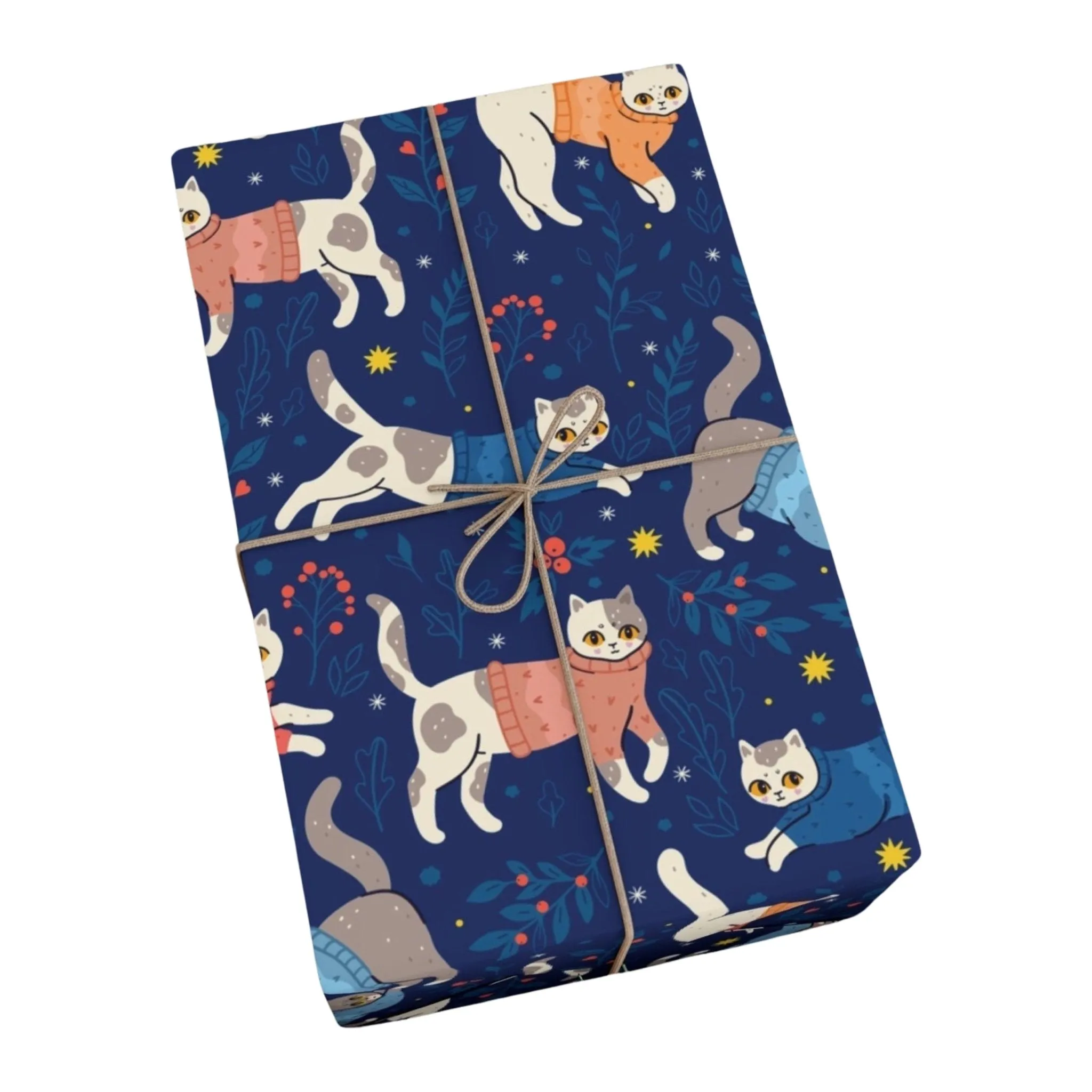 Cats in Sweaters Gift Wrap