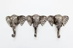 CC Interiors Elephant Hooks in Antique Nickel Finish