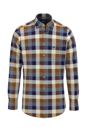 Check Brushed Cotton Long Sleeve Shirt - Hazel