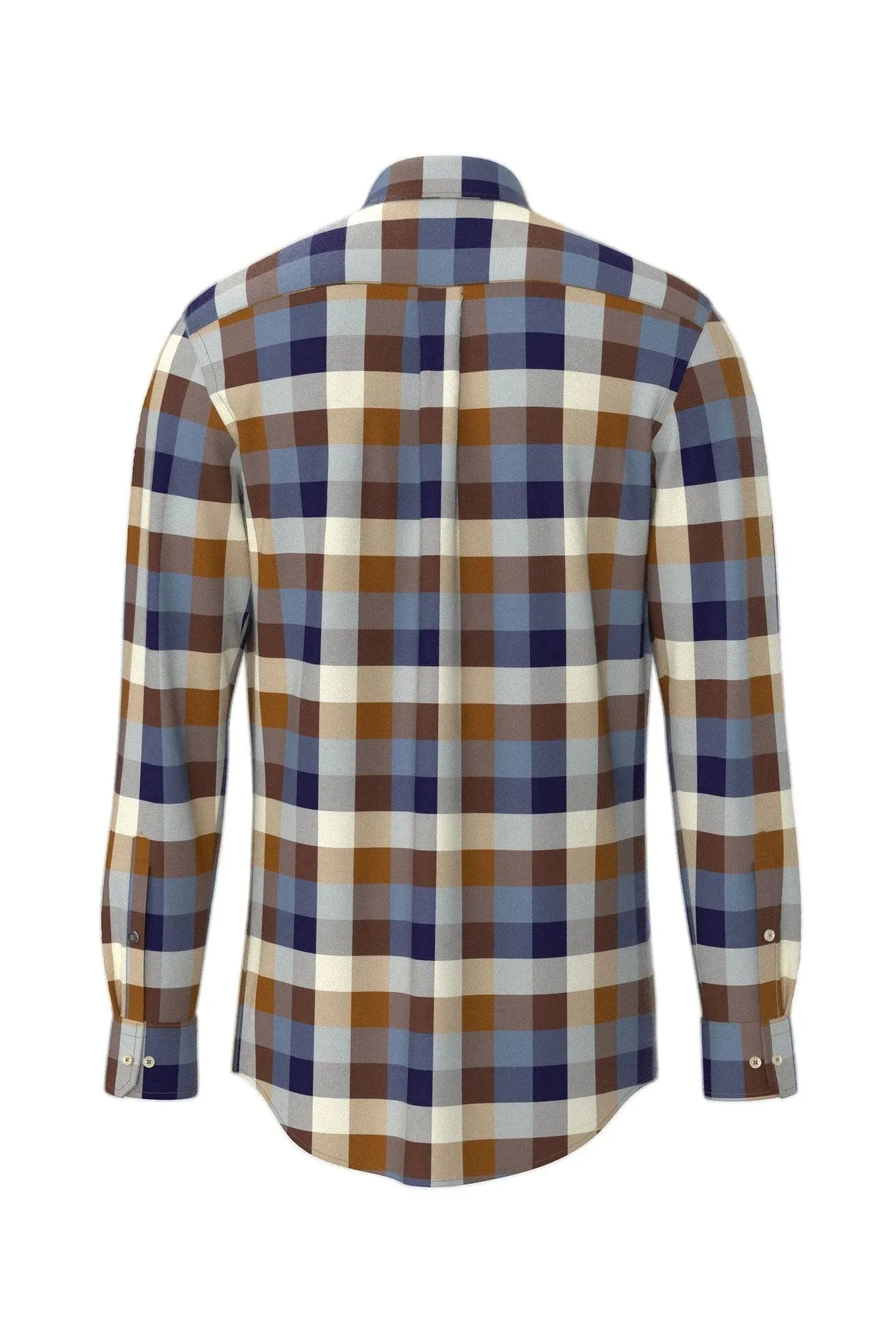 Check Brushed Cotton Long Sleeve Shirt - Hazel