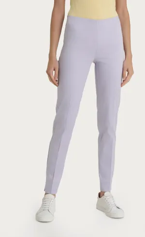 Cigarette Pants with Slits- Lilac