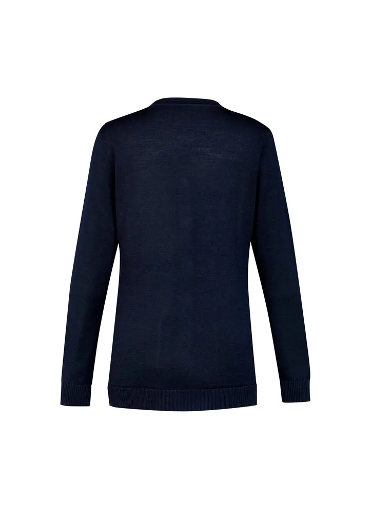 CK045LC - Biz Care - Womens Button Front Knit Cardigan
