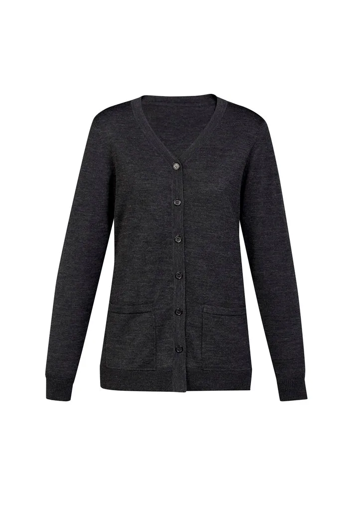 CK045LC - Biz Care - Womens Button Front Knit Cardigan
