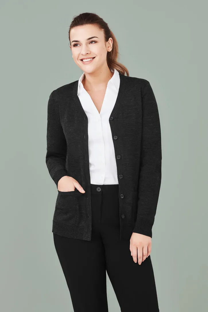 CK045LC - Biz Care - Womens Button Front Knit Cardigan