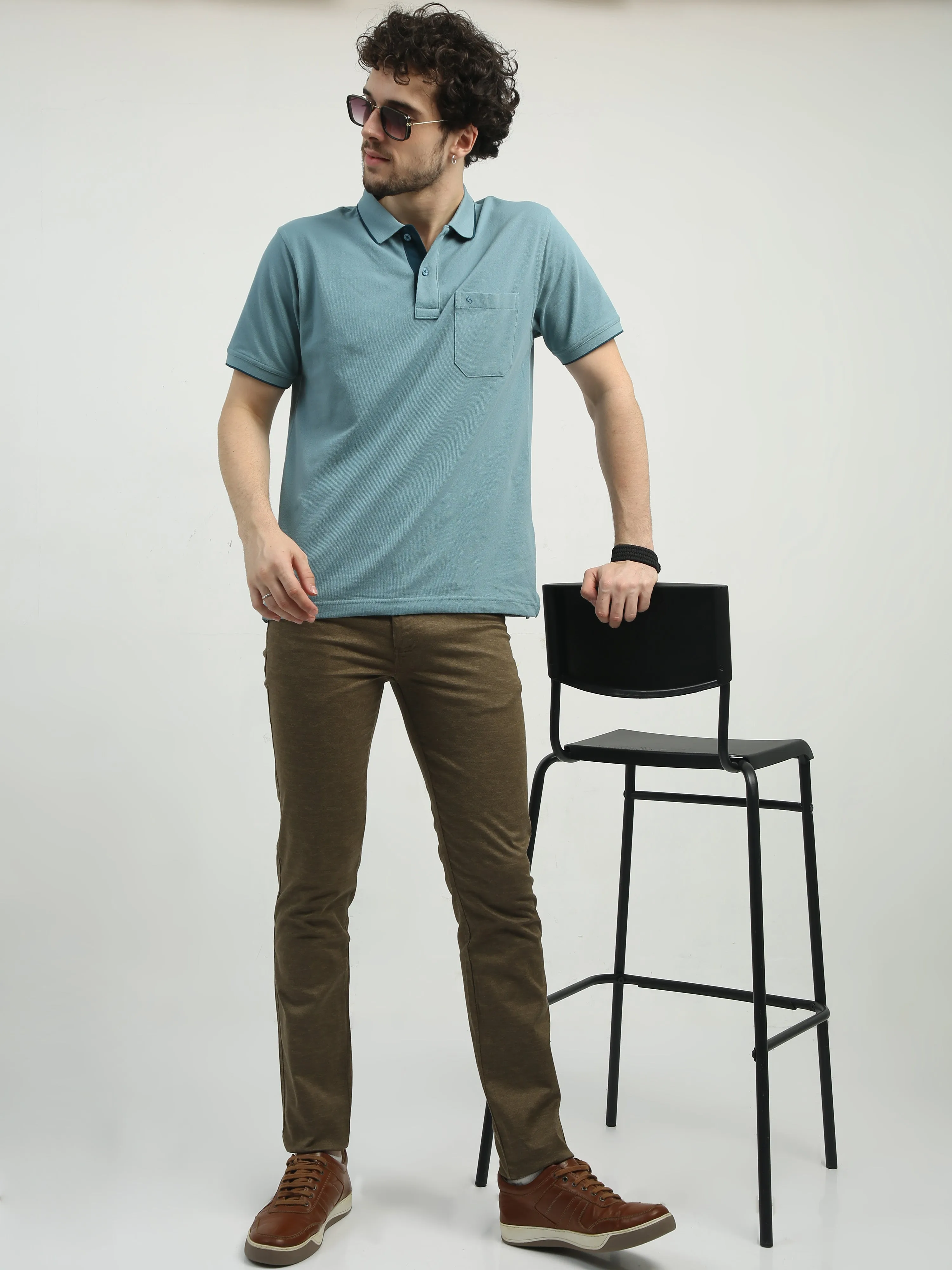 Classic Polo Men's   Chiseled Fit Cotton Trousers | TBO2-28 B-KHA-CF-LY
