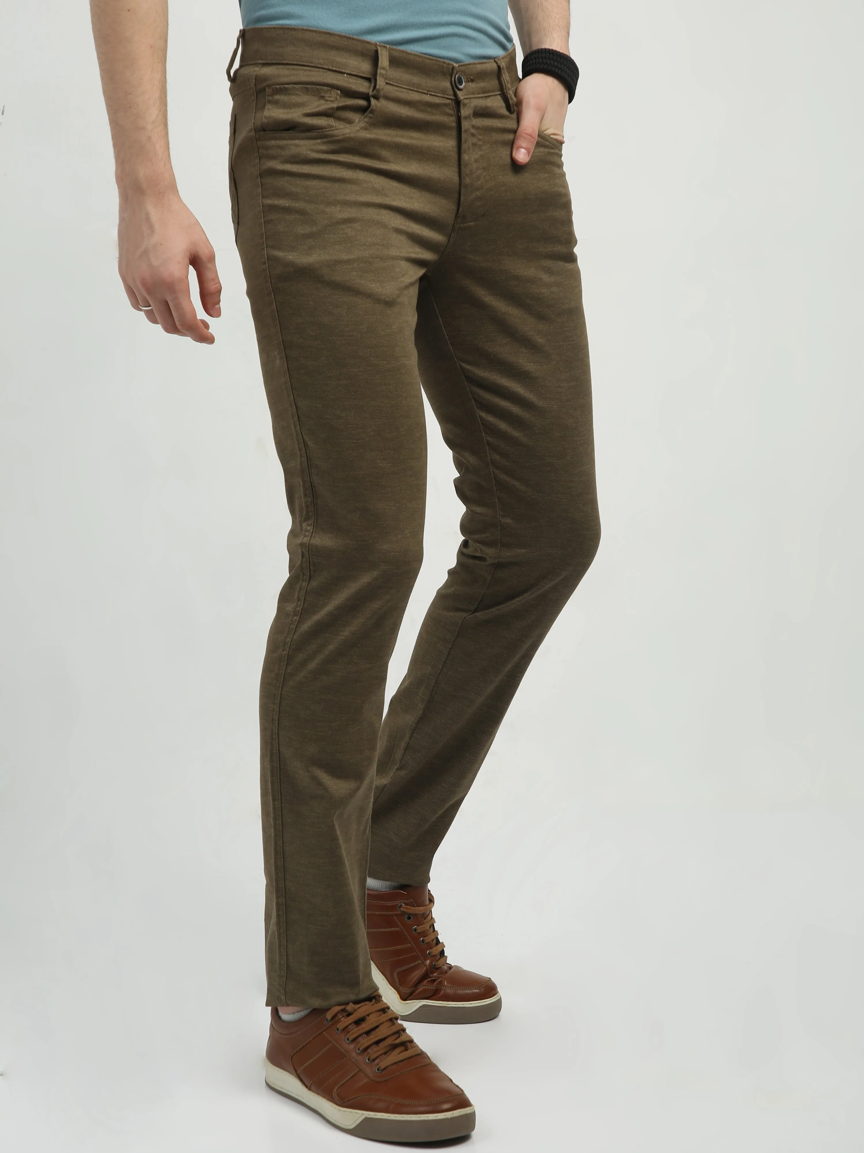 Classic Polo Men's   Chiseled Fit Cotton Trousers | TBO2-28 B-KHA-CF-LY