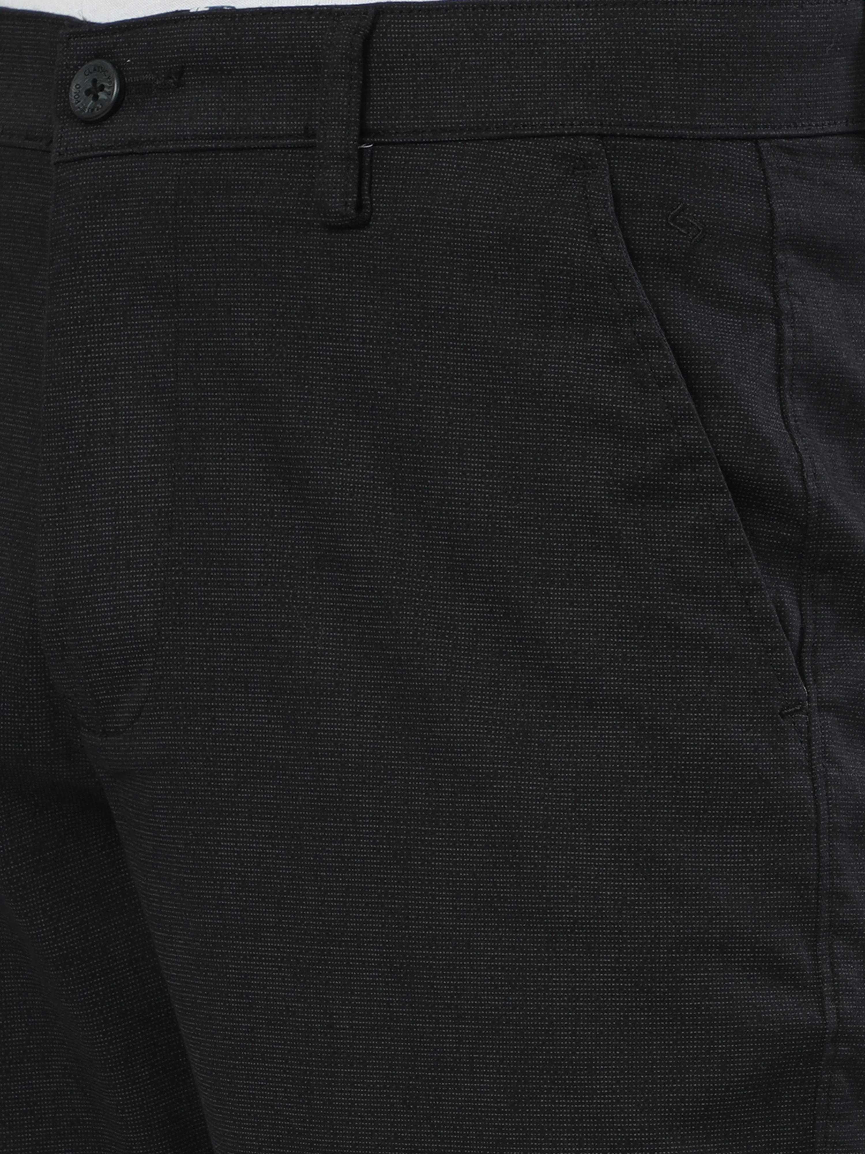 Classic Polo Men's   Slim Fit Cotton Trousers | TO2-08 C-BLK-SF-LY