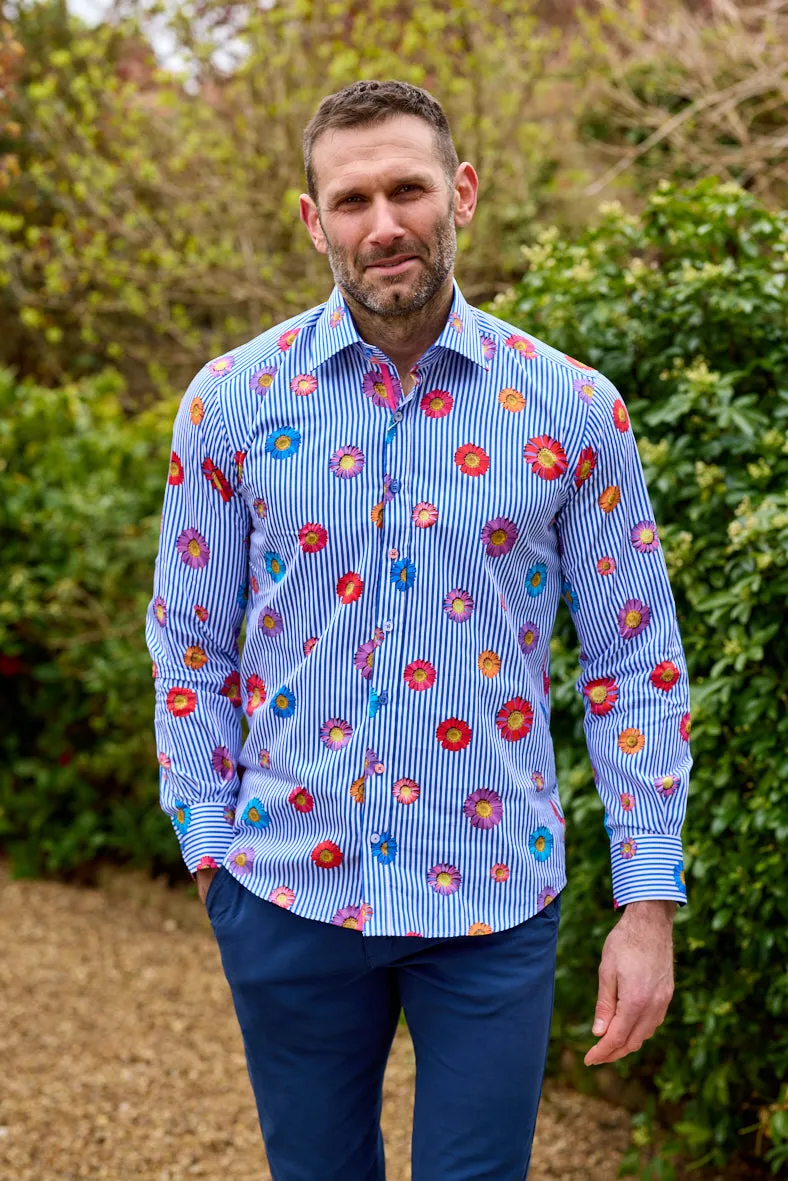 Claudio Lugli Mens Daisy shirt - Navy
