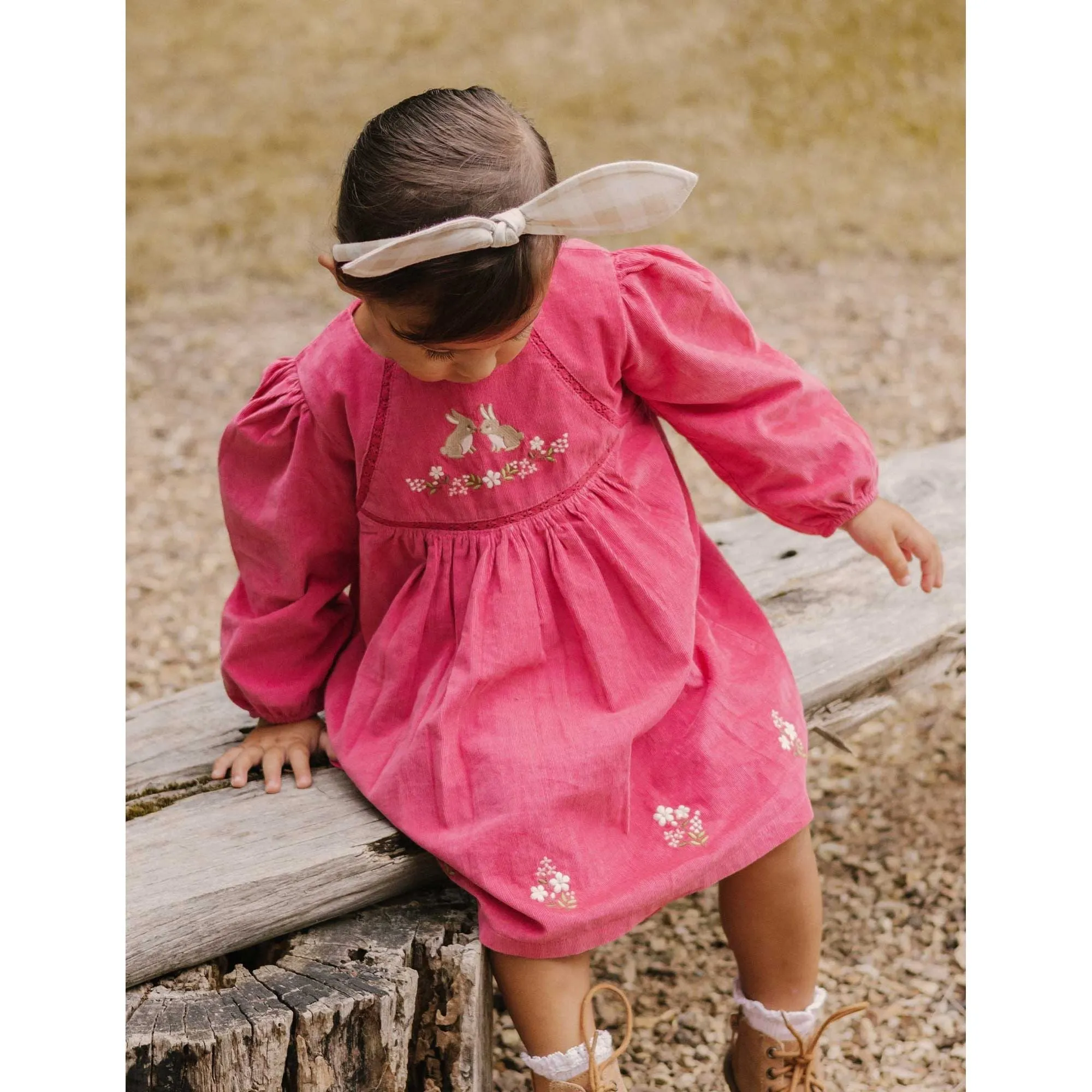 Corduroy Bunny Dress