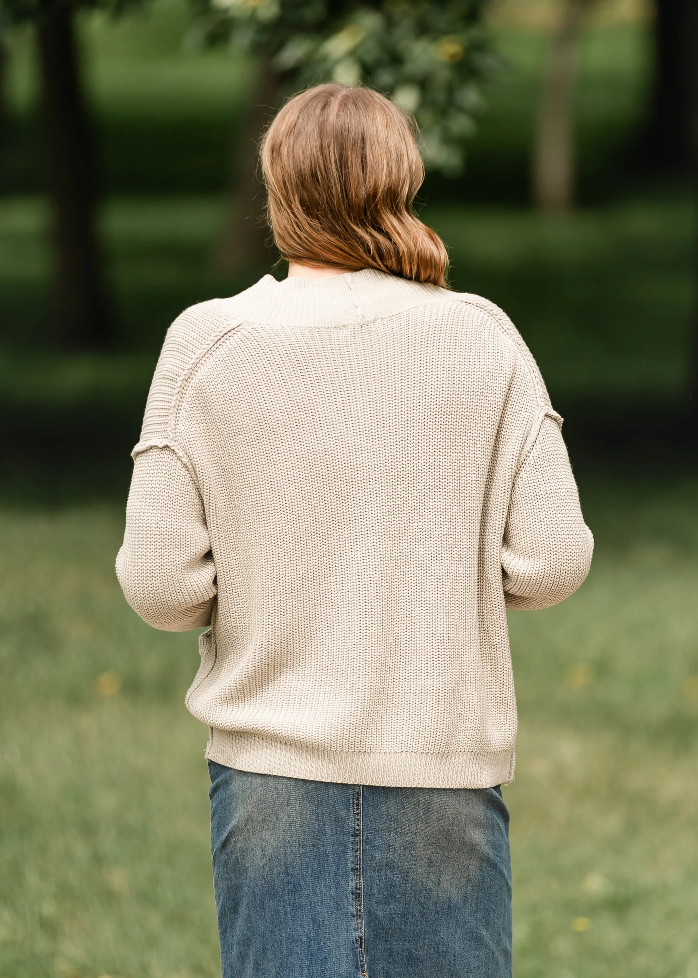 Darla Chain Knit Open Front Cardigan - FINAL SALE
