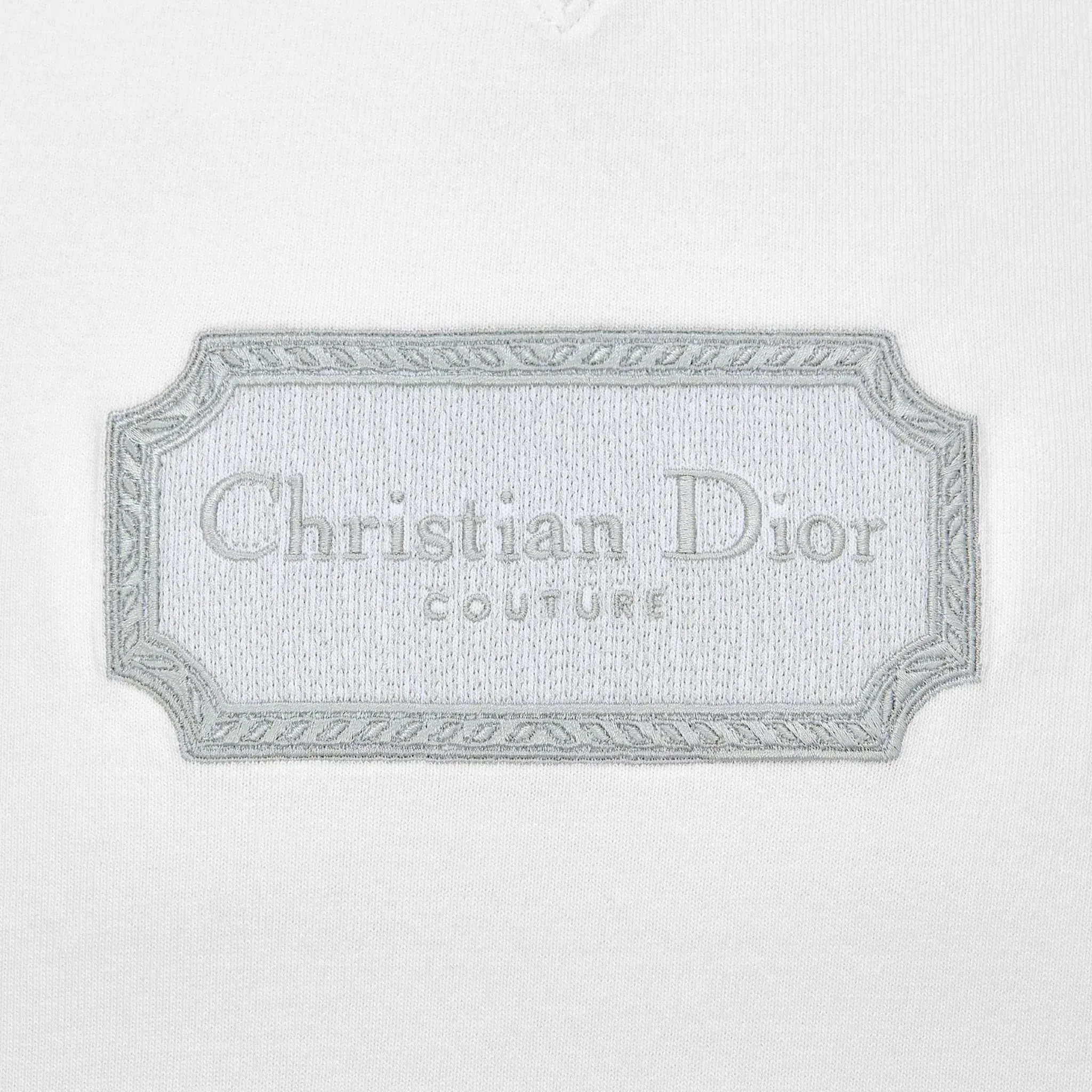 Dior Couture Relaxed Fit Cotton White T Shirt