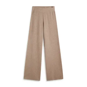 ECOALF DARK SAND MELANGE CABRI TROUSERS FOR WOMEN