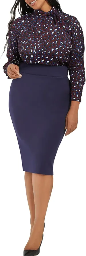 ELOQUII Women's Plus Size Neoprene Pencil Skirt