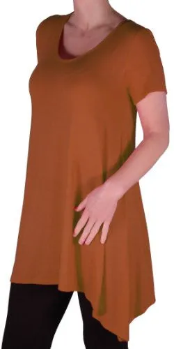 Geneva Short Sleeve Plus Size Tops