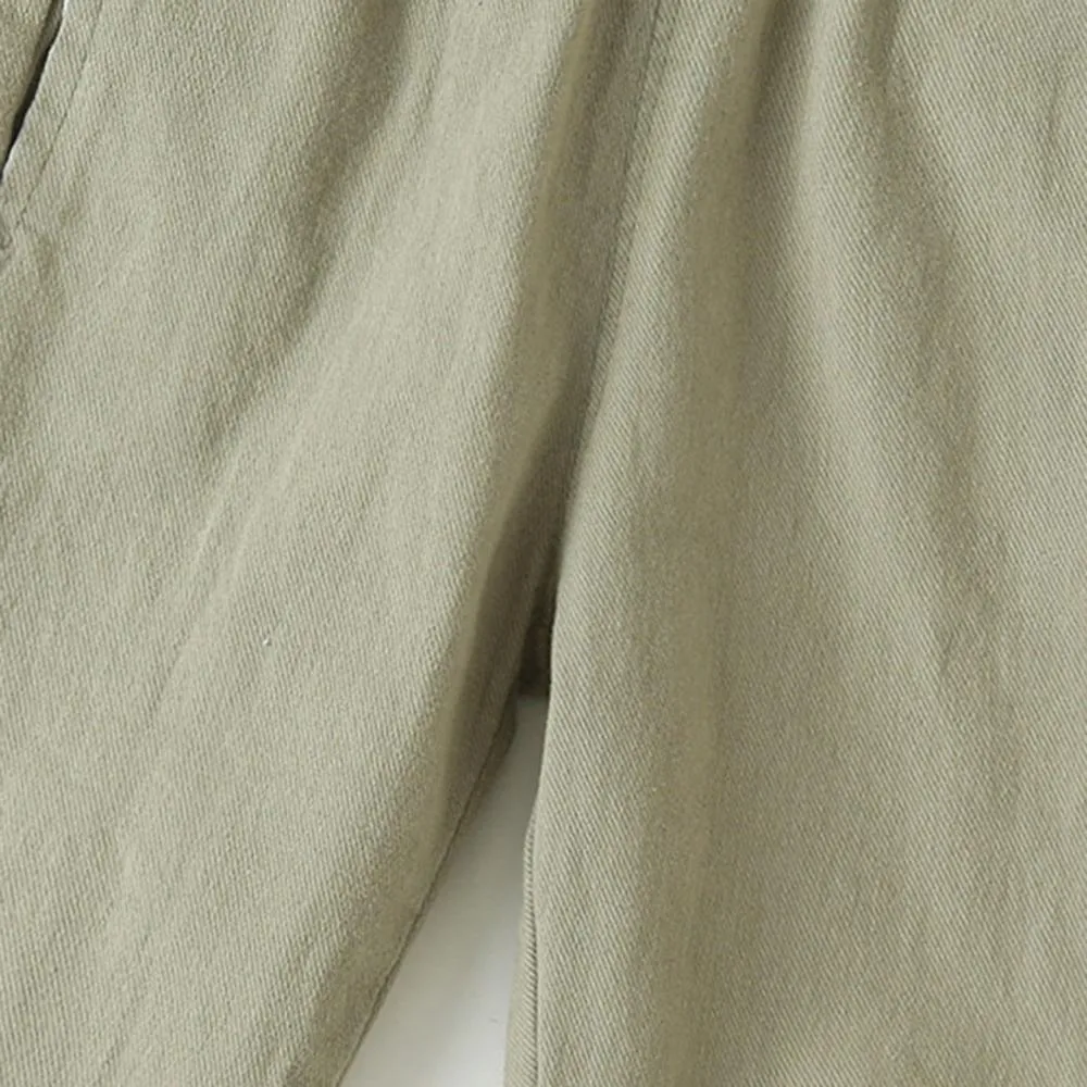 Girls Casual Elastic Waist Solid Trousers Wholesale