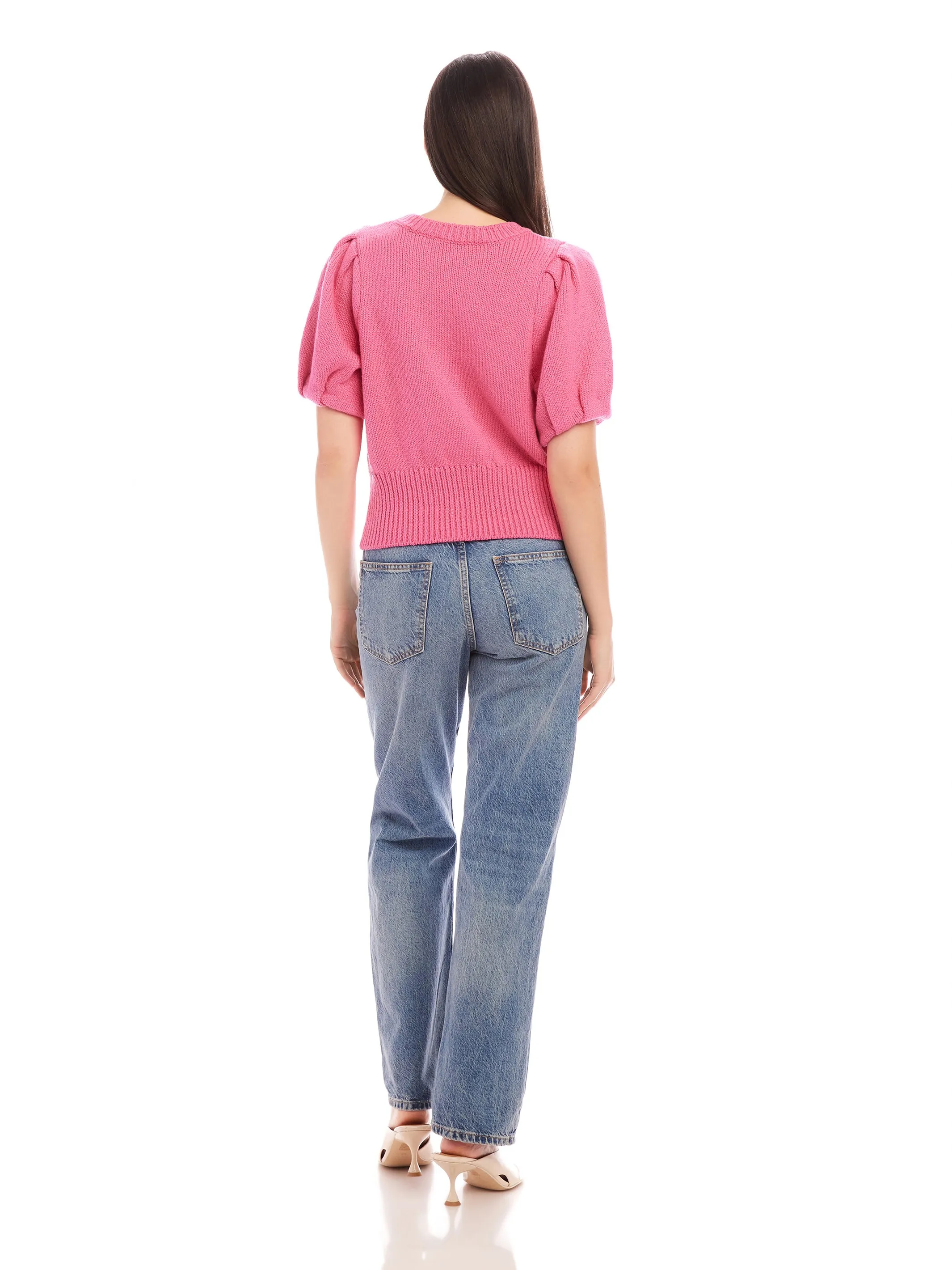 Harvey Pleated Sleeve Sweater