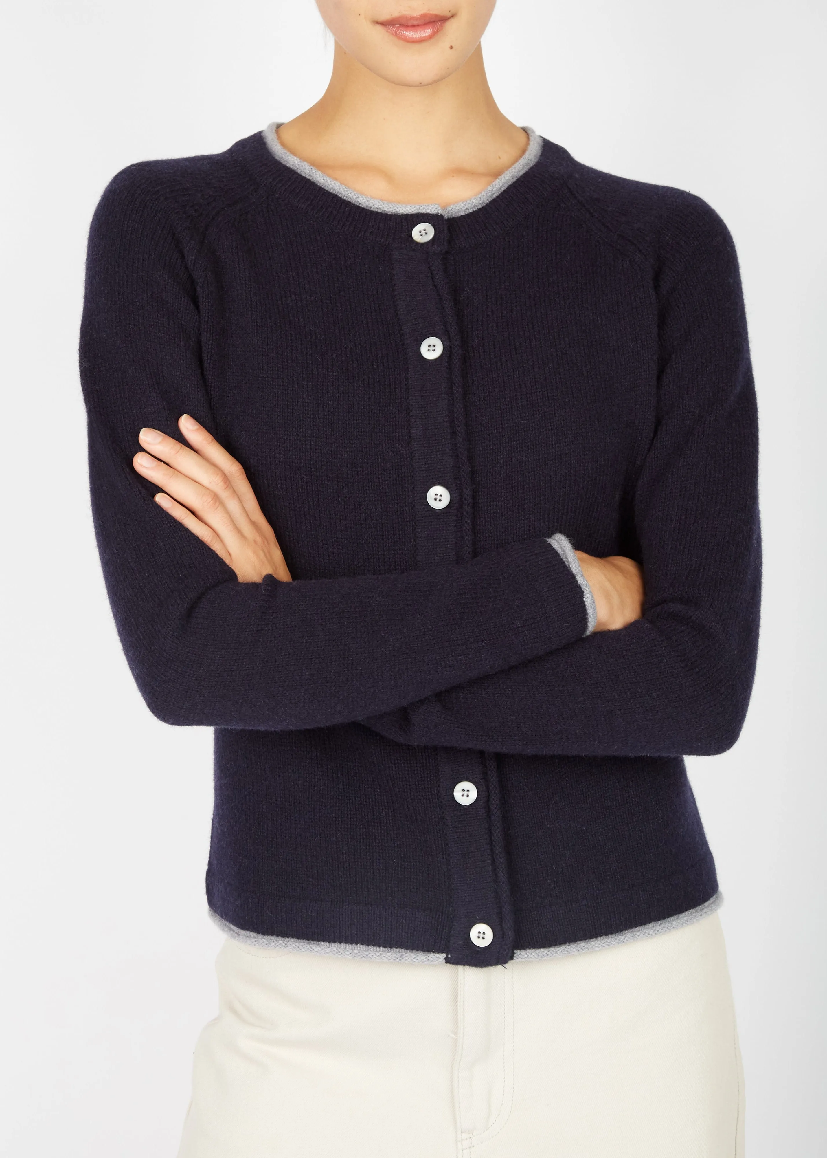 IrelandsEye Women's Killiney Cardigan | Navy