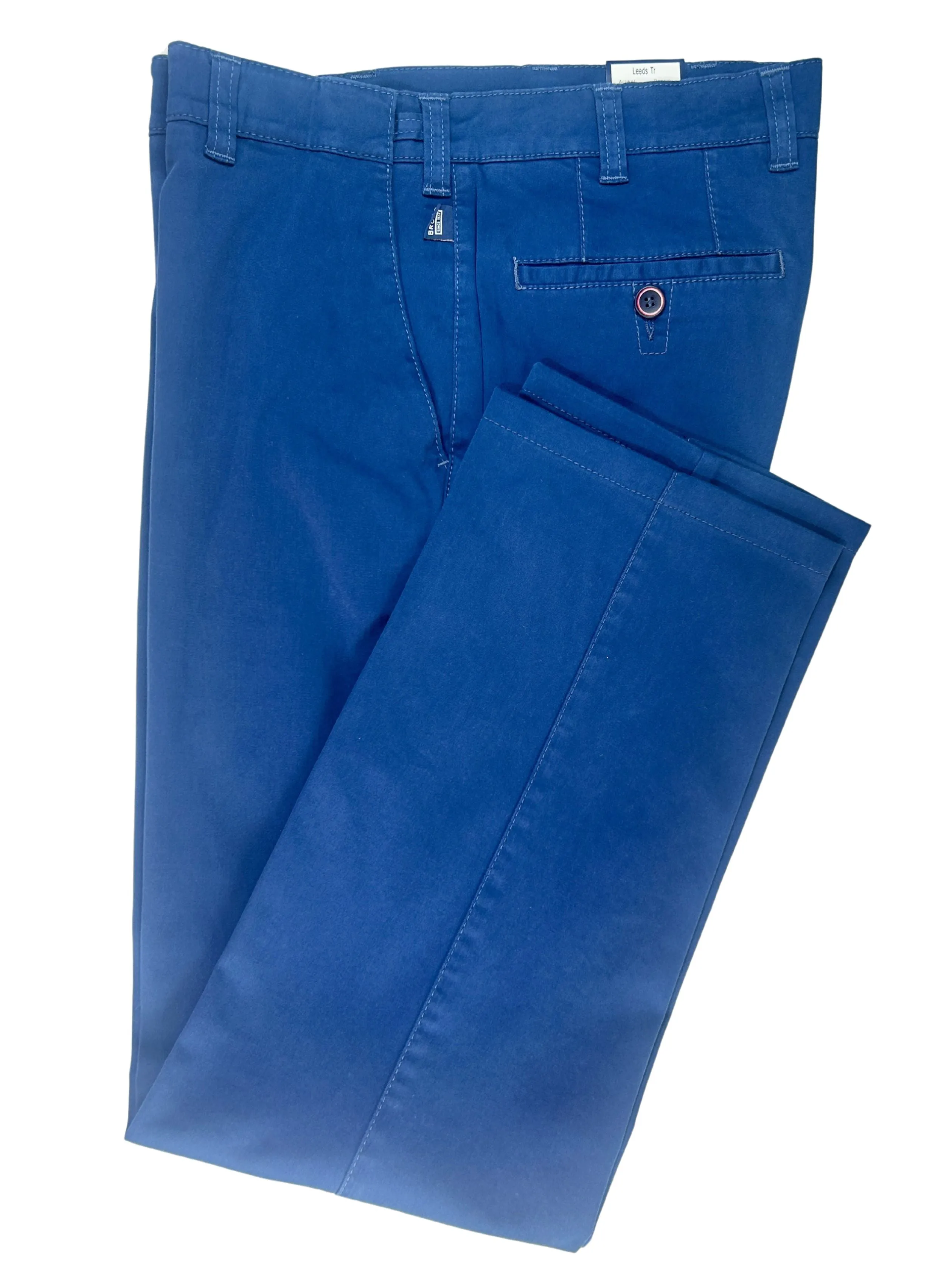 LEEDS TRAVELLER DARK BLUE COTTON TROUSERS