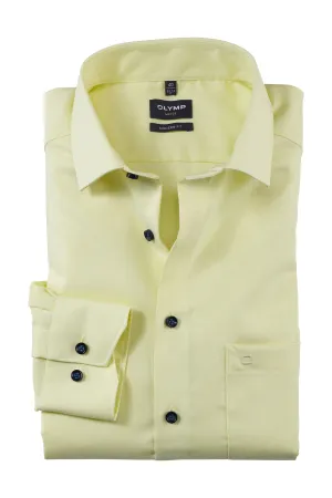 Luxor Modern Fit Plain Shirt - Lemon
