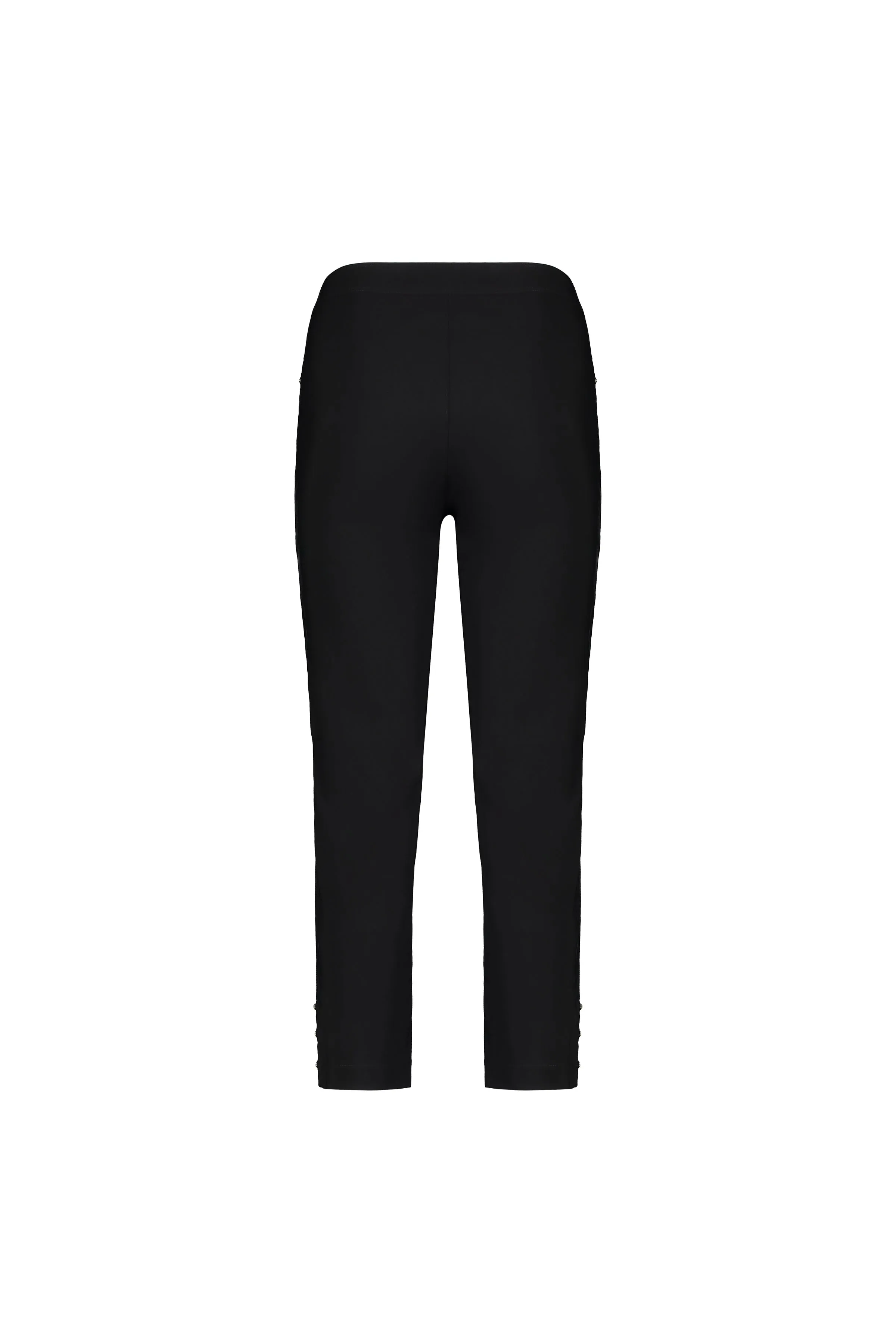 Macjays - Mercy Crop Pant with Diamantes in Faille - Black - M6245