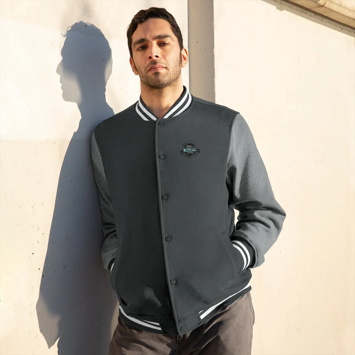 Men's Varsity Jacket (ND) College Print Logo