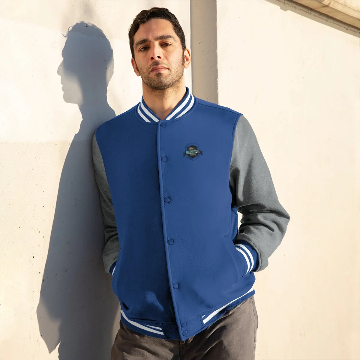 Men's Varsity Jacket (ND) College Print Logo