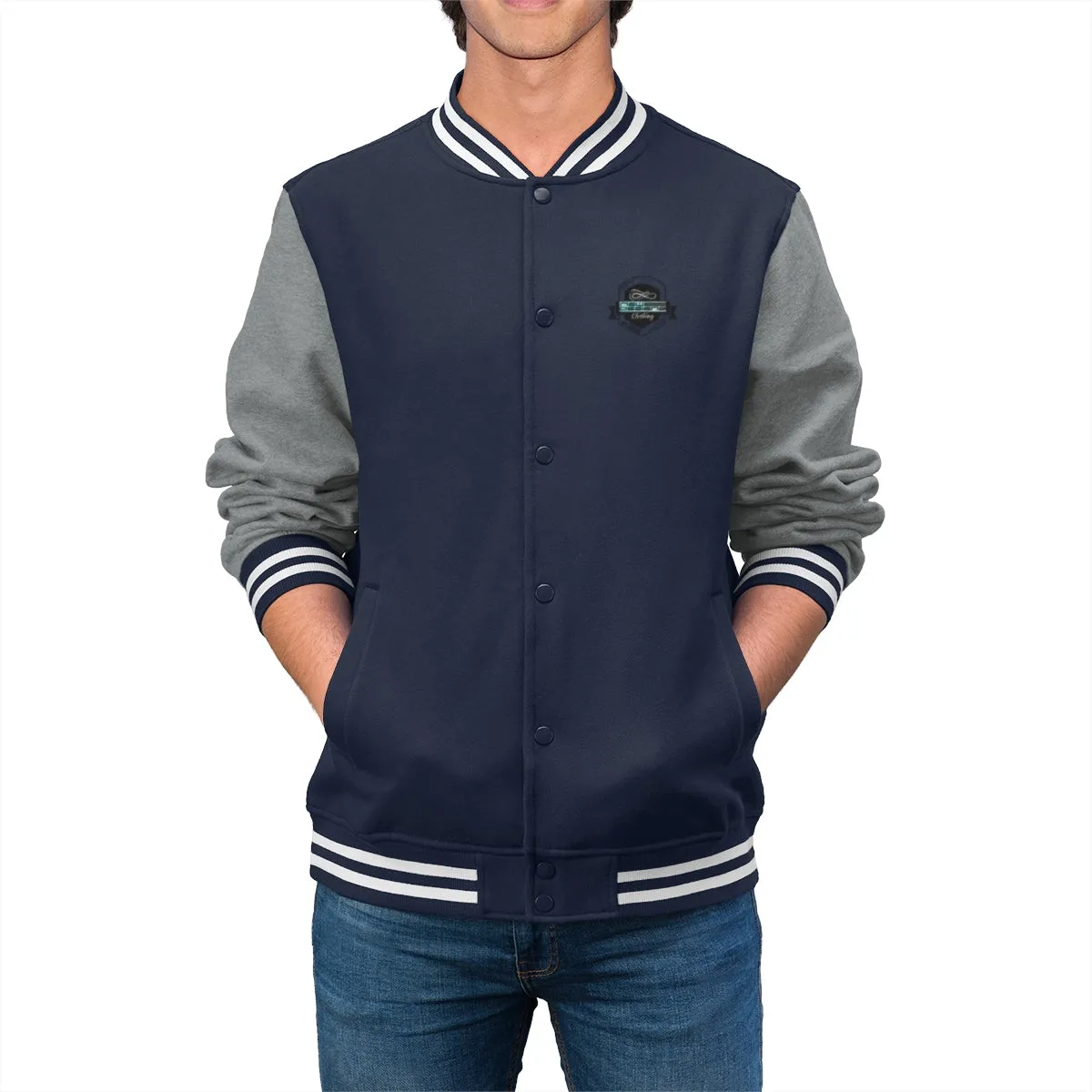 Men's Varsity Jacket (ND) College Print Logo