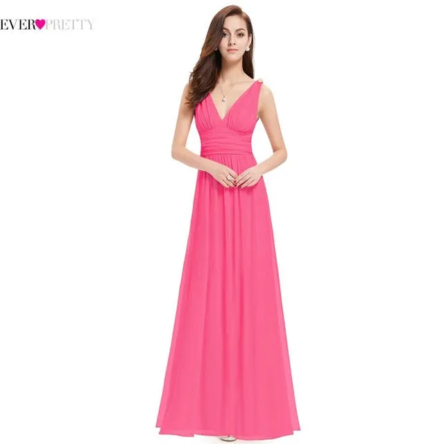 New Arrival V Neck Elegant Evening Dresses