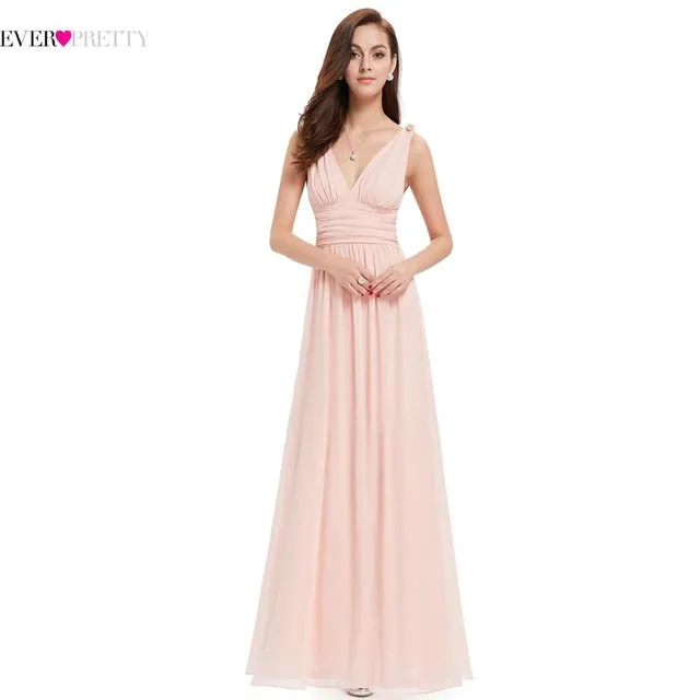 New Arrival V Neck Elegant Evening Dresses