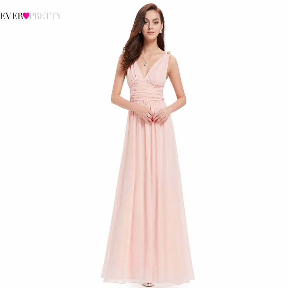 New Arrival V Neck Elegant Evening Dresses