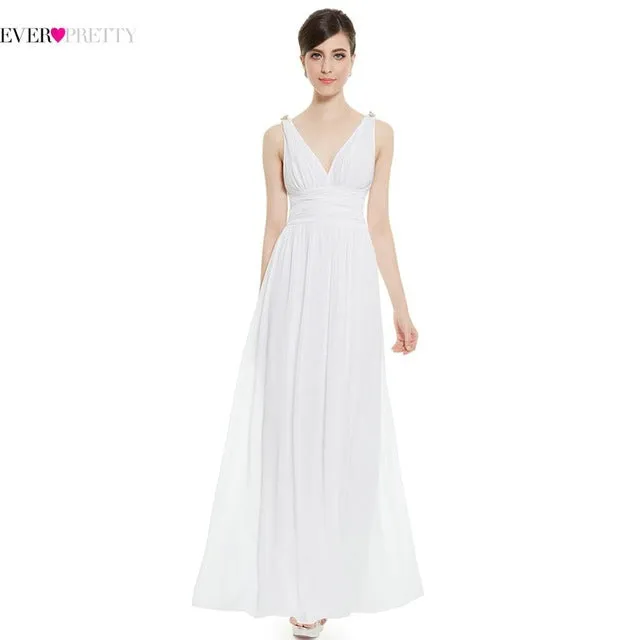 New Arrival V Neck Elegant Evening Dresses