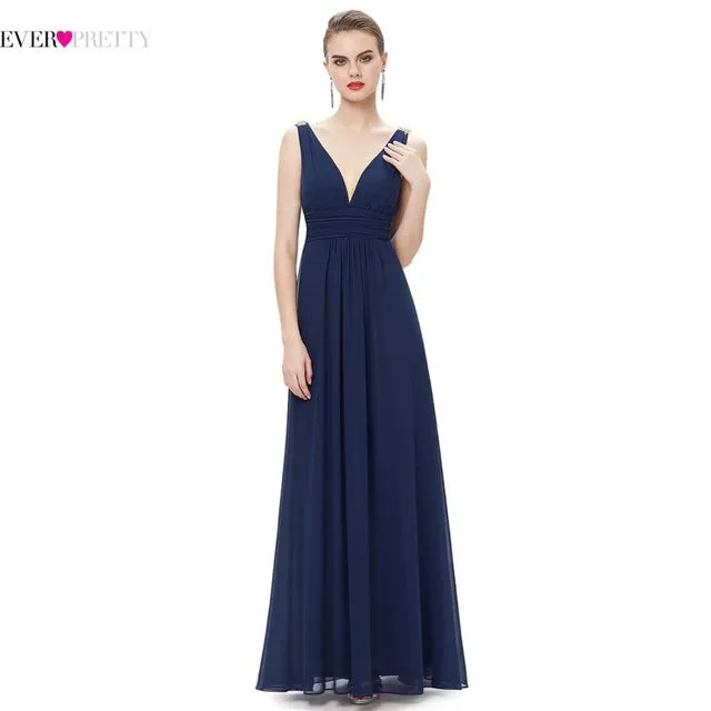 New Arrival V Neck Elegant Evening Dresses