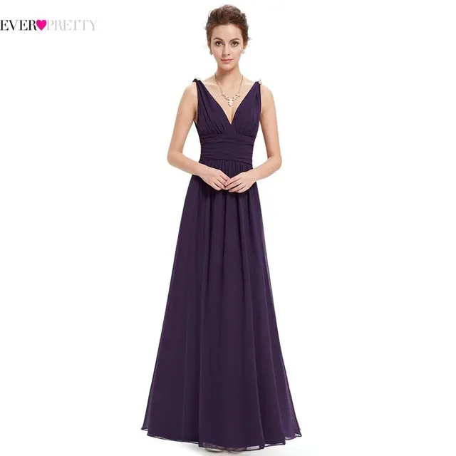 New Arrival V Neck Elegant Evening Dresses