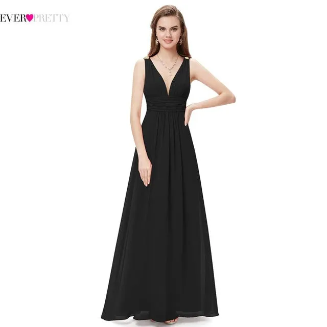 New Arrival V Neck Elegant Evening Dresses