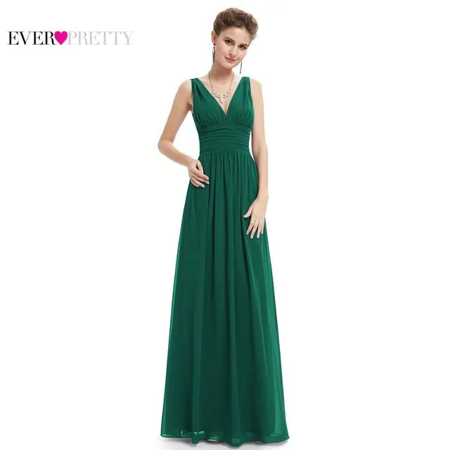 New Arrival V Neck Elegant Evening Dresses
