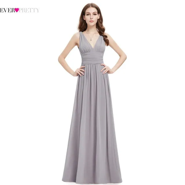 New Arrival V Neck Elegant Evening Dresses