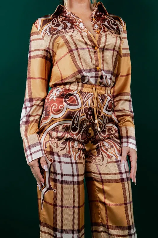 Night in Milan Pant Set (Camel)