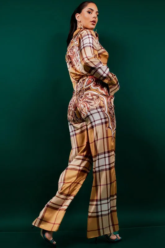 Night in Milan Pant Set (Camel)
