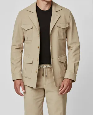 Olimpias Sand Lightweight Stretch Cotton Moleskin