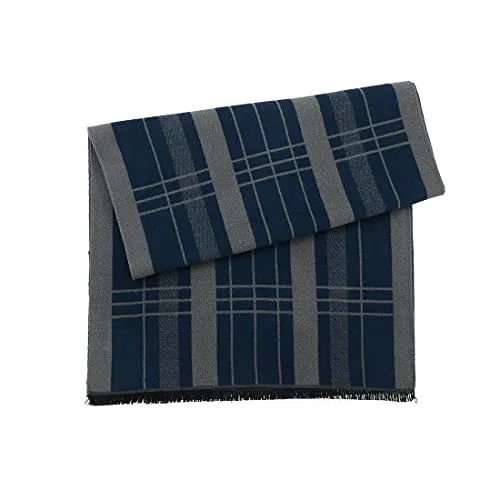 Scarf Warm and Soft Winter Scarf Scarf Knitted Plaid Winter Long Scarves Light Blue One Size