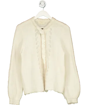 Sezane Cream Angie Cardigan UK XXL