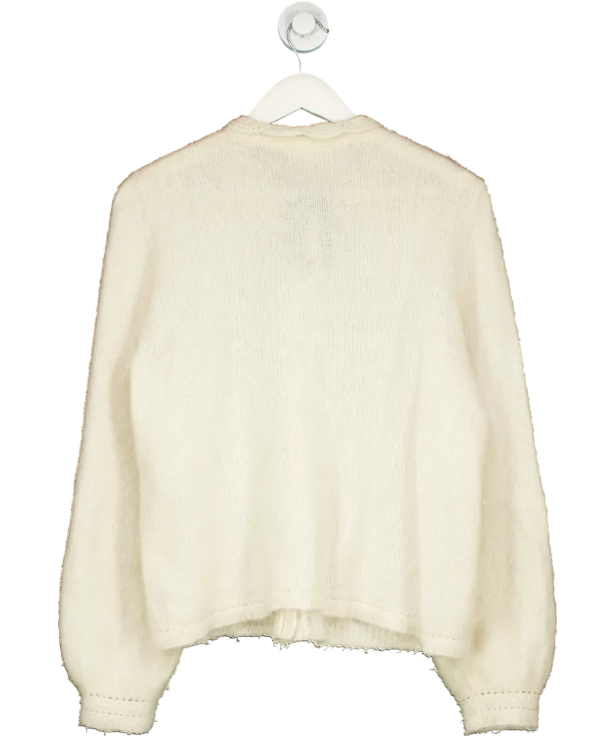 Sezane Cream Angie Cardigan UK XXL